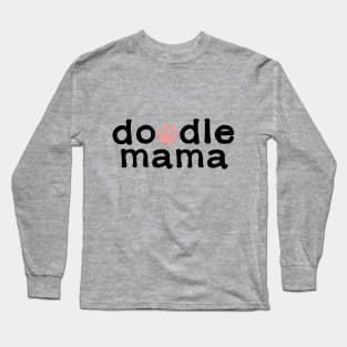 doodle mom with paw print Long Sleeve T-Shirt